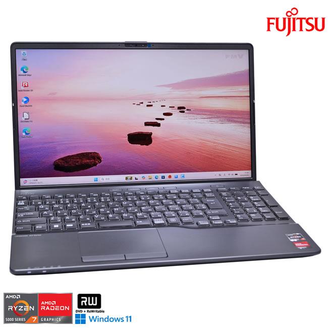 Ryzen 7 5700U with Radeon 富士通 LIFEBOOK AH50/G2 m.2SSD512G メモリ8G Wi-Fi6 Webカメラ マルチ フルHD 光沢液晶 Windows11 | 富士通