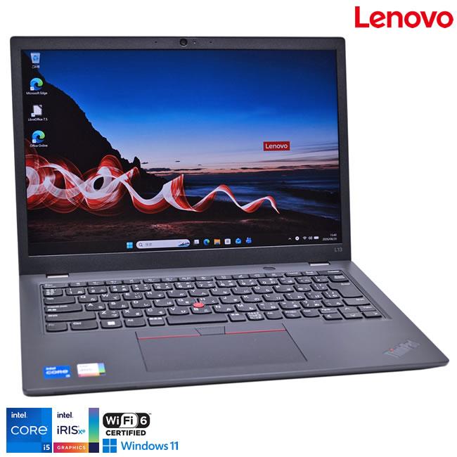 第12世代 Core i5 1235U IrisXe Lenovo ThinkPad L13 gen3 メモリ16G M.2SSD256G Wi-Fi6 Webカメラ USB4Type-C Windows11 | ThinkPad