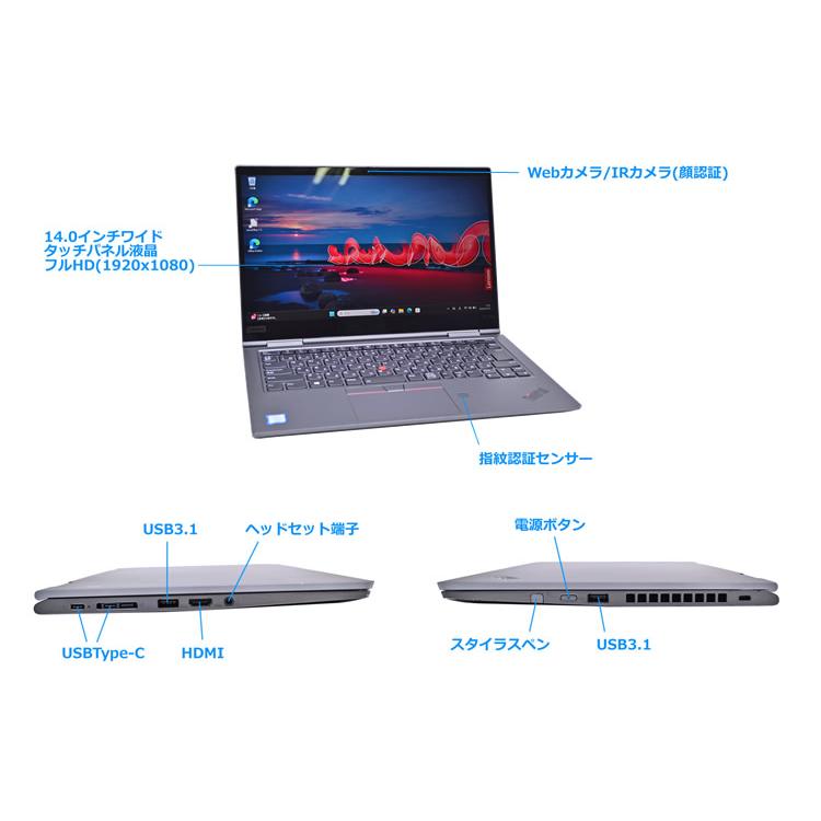 ThinkPad 2-in-1 SIMフリー フルHD 14.0型 Lenovo X1 Yoga 4th Core i5 
