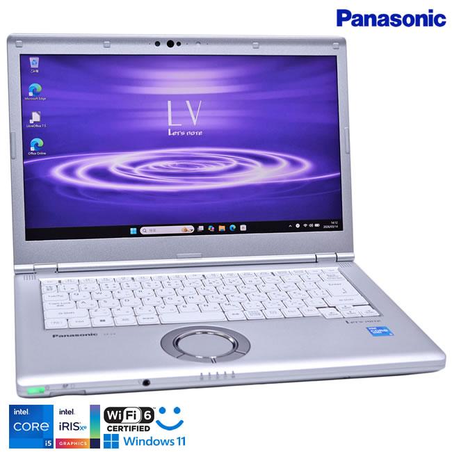美品 フルHD 14型 Panasonic Let's note LV1 Core i5 1145G7 IrisXe M.2SSD256G メモリ8G 顔認証 Wi-Fi6 USBType-C Windows11 | Let’s note