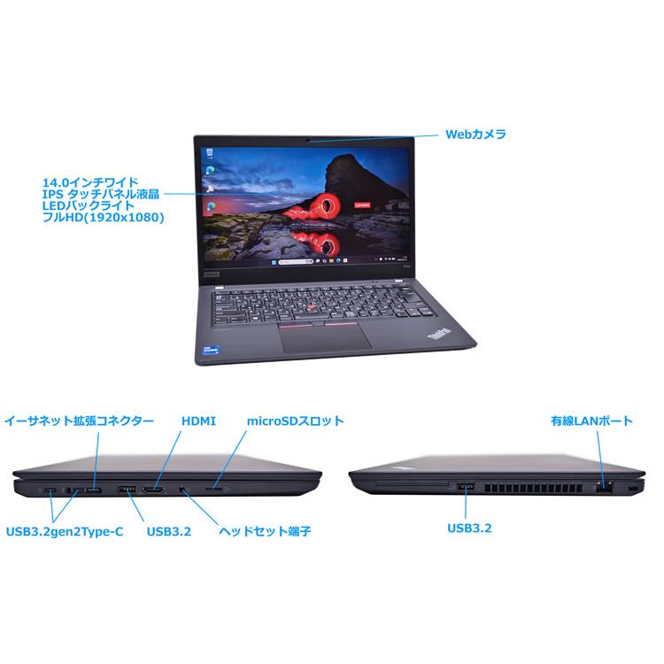 LTE タッチパネル Lenovo ThinkPad P14s Gen2 Core i7 1165G7 NVIDIA T500 メモリ16G M.2SSD512G Wi-Fi6 モバイルワークステーション | ThinkPad | 05