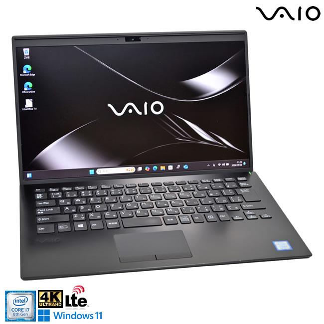 4K 14.0型 SIMフリー VAIO Pro PK VJPK11C12N Core i7 8565U メモリ16G 
