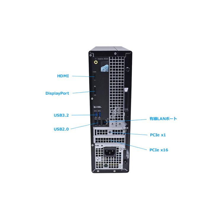 Wi-Fi内蔵 HDMI デスクトップ DELL Vostro 3020 第13世代 Core i7 13700 メモリ16GB m.2SSD512G マルチ Bluetooth SDXC Windows11 | DELL | 03