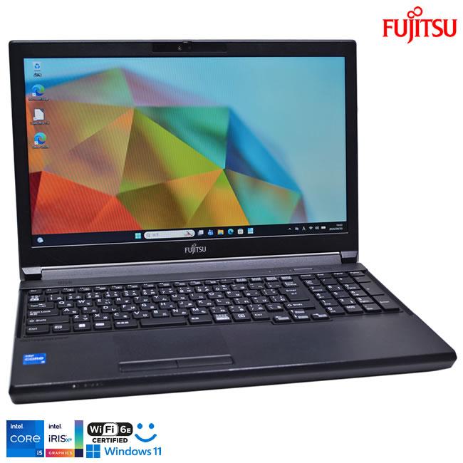 顔認証 Wi-Fi6E 15.6型 富士通 LIFEBOOK A5513/N 第13世代 Core i5 1345U IrisXe メモリ16G m.2SSD256G USBType-C Windows11 | 富士通