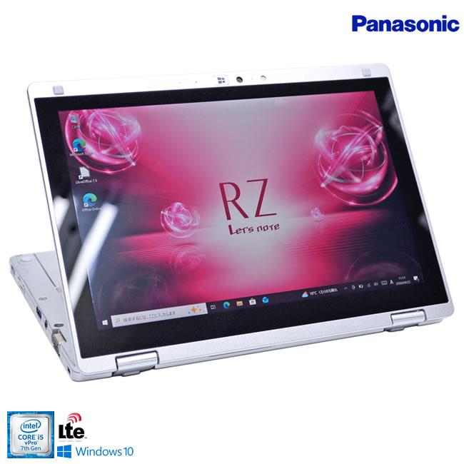 10.1型 2-in-1 SIMフリー Panasonic Let's note RZ6 Core i5-7Y57 メモリ8G m.2SSD256G Webカメラ Wi-Fi Windows10 | Let’s note