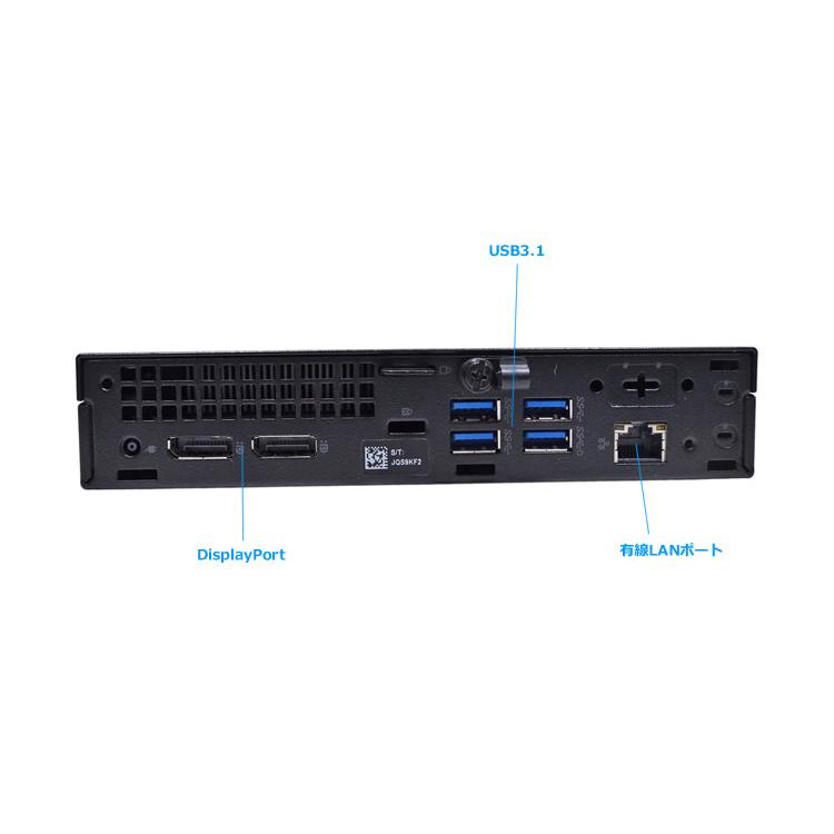 小型 デスクトップ DELL OPTIPLEX 5060 Micro Pentium Gold G5400T m.2SSD128G HDD500G USBType-C Windows11 | DELL | 03