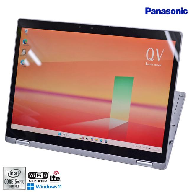 2-in-1 SIMフリー 12.0型 WQXGA+ Panasonic Let's note QV9 Core i5 10310U m.2SSD256G メモリ8G Wi-Fi6 顔認証 Windows11 | Let’s note