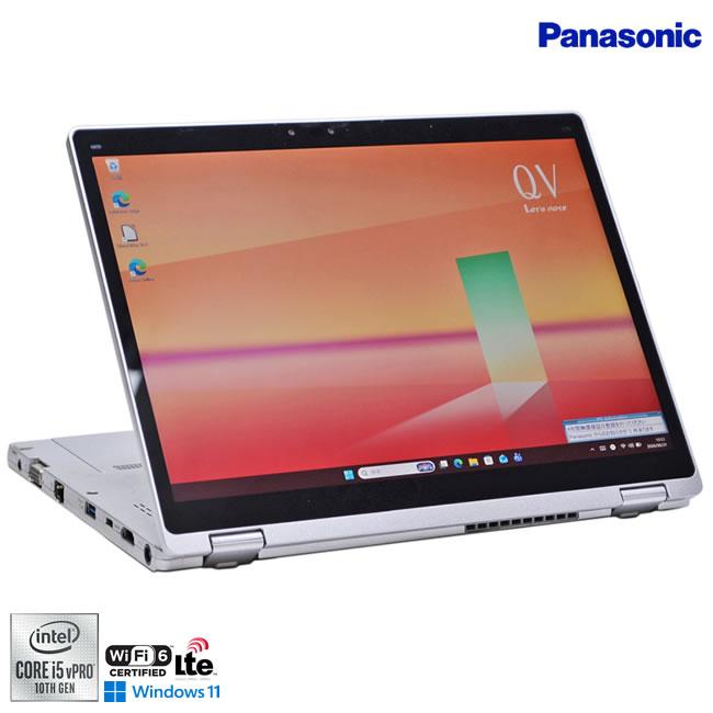 ゲリラセール!! LTE Wi-Fi6 Panasonic Let's note QV9 2-in-1 Core i5 10310U m.2SSD256G メモリ8G 顔認証 Windows11 | Let’s note