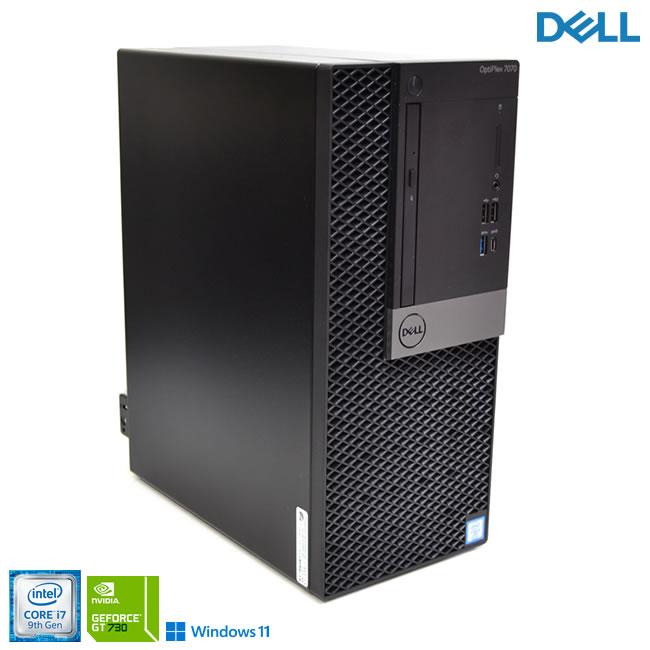 メモリ16G DELL OPTIPLEX 7070 MT 第9世代 8コア Core i7 9700 新品m.2SSD512GB HDD1TB GeForce USBType-C マルチ Windows11 | DELL