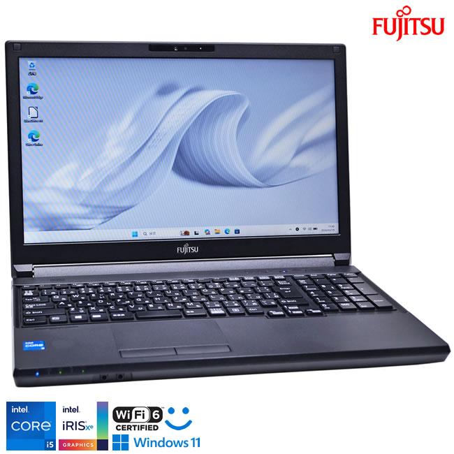 顔認証 Wi-Fi6 富士通 LIFEBOOK A5511/G Core i5 1145G7 IrisXe m.2SSD256GB メモリ8G Windows11 Webカメラ USBType-C | 富士通