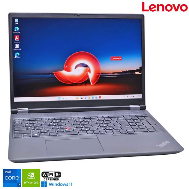 モバイルワークステーション メモリ64G 16型 Lenovo ThinkPad P16 gen1 Core i7 12850HX RTX A1000 m.2SSD512G Wi-Fi6E | ThinkPad