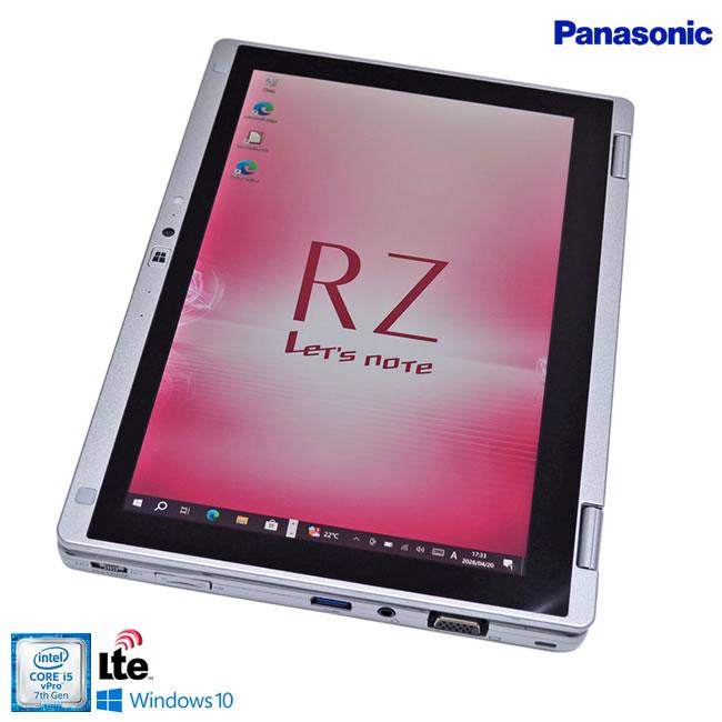 SIMフリー 2-in-1 10.1型 Panasonic Let's note RZ6 Core i5-7Y57 m.2SSD256G メモリ8G Webカメラ Wi-Fi Windows10 | Let’s note