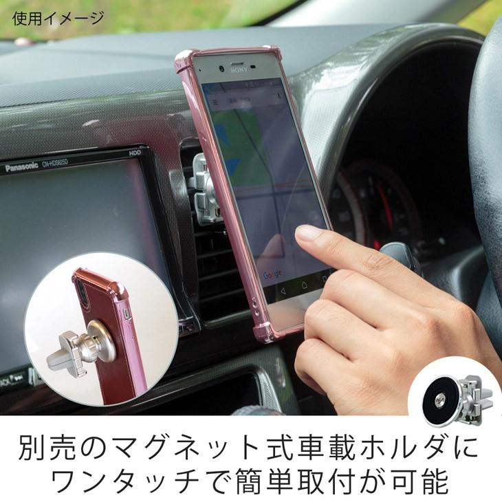 Hy+ iPhone X iPhone Xs 耐衝撃 TPU ケース ビンテージPU仕上げ (カーマウントプレート、ストラップホール付き) | Hy+ | 03