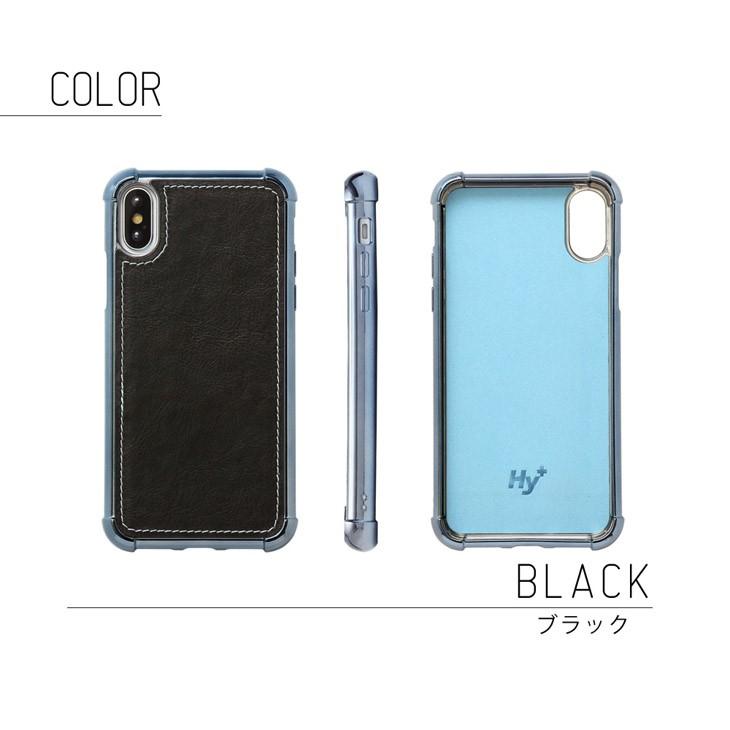 Hy+ iPhone X iPhone Xs 耐衝撃 TPU ケース ビンテージPU仕上げ (カーマウントプレート、ストラップホール付き) | Hy+ | 06