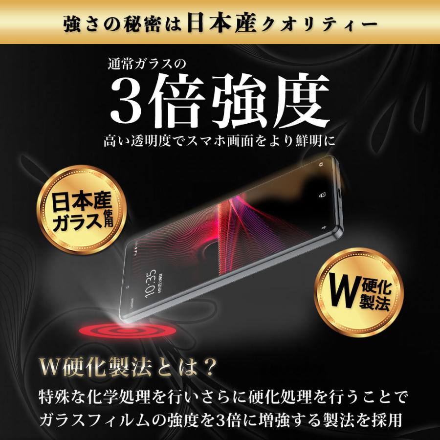 Xperia 1 III ガラスフィルム SO-51B SOG03 全面 保護 吸着 日本産ガラス仕様 エクスペリア | Hy+ | 05