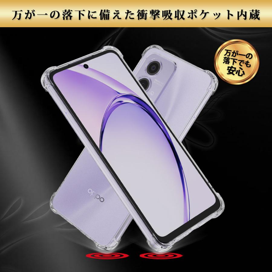 Hy+ OPPO A3 5G ケース クリア 透明 耐衝撃 衝撃吸収 A402OP