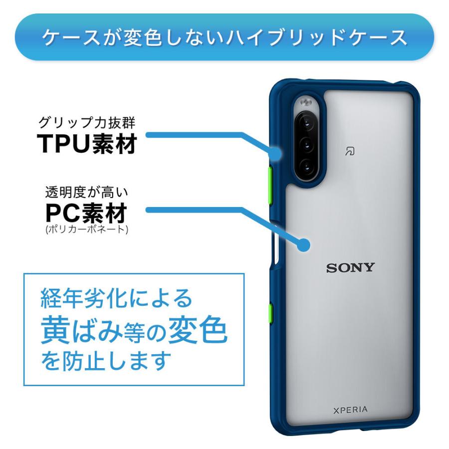 Hy+ Xperia 10 III SO-52B SOG04 ケース カラーボタン 耐衝撃 Hy+ Xperia 10 III SO-52B SOG04 ケース カラーボタン 耐衝撃