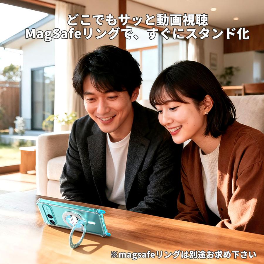 Hy+ Xperia 10 VII ケース SO-52F / SOG16 / A502SO / XQ-FE44 対応 MagSafe ケース 耐衝撃 クリア 背面ポリカーボネート 側面TPU ショルダーストラップ対応 | Hy+ | 03