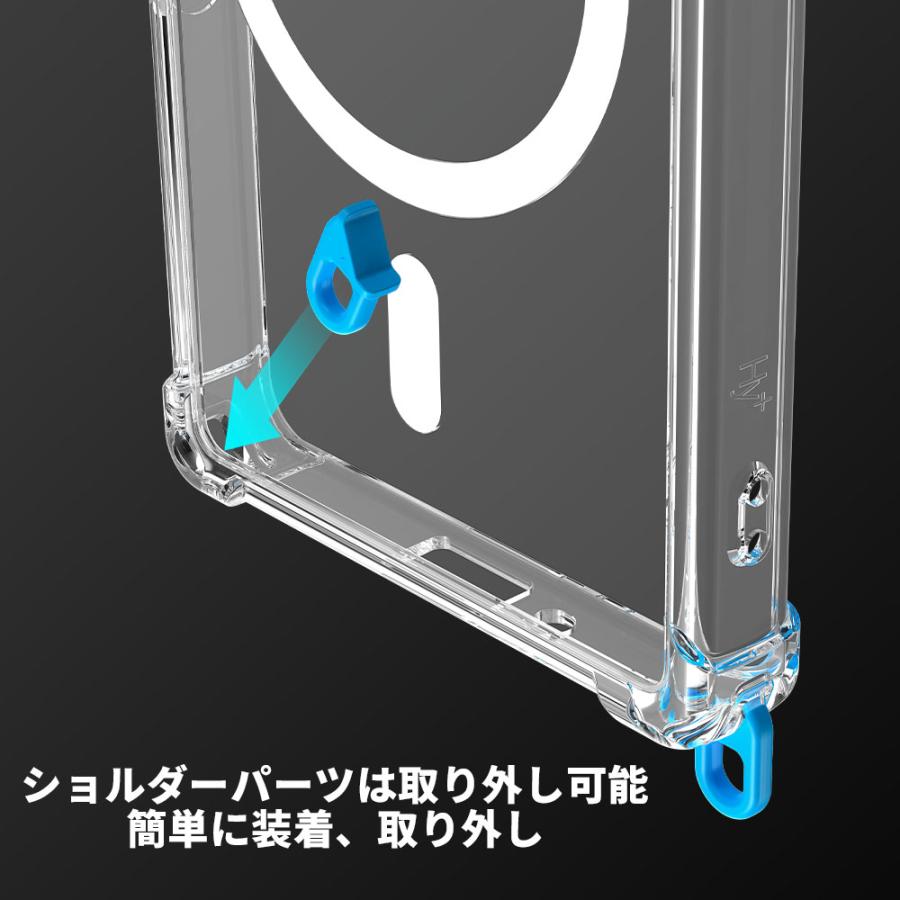 Hy+ Xperia 10 VII ケース SO-52F / SOG16 / A502SO / XQ-FE44 対応 MagSafe ケース 耐衝撃 クリア 背面ポリカーボネート 側面TPU ショルダーストラップ対応 | Hy+ | 04
