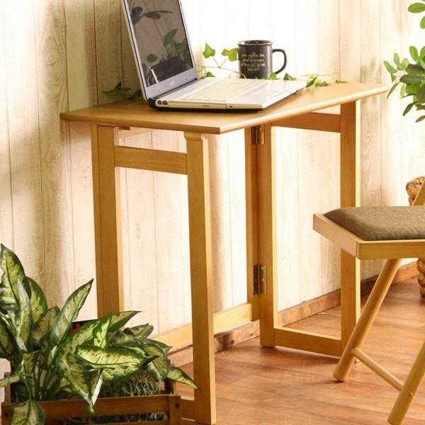フォールディングテーブル ミラン ナチュラル 折畳み式 折りたたみ