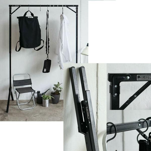 POST GENERAL ハンガーラック ポストジェネラル 折りたたみ 高さ調整 折り畳み式 コートハンガー ラック 収納 衣類 コンパクト スチール スリム おしゃれ |  | 07