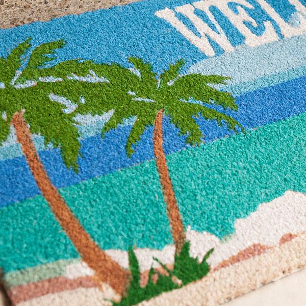 玄関マット WELCOME SANTA MONICA アメリカン雑貨 コイヤーマット 屋外 室内 屋内 洗える 薄型 滑り止め 店舗 おしゃれ ウェルカム ドアマット おしゃれ |  | 02