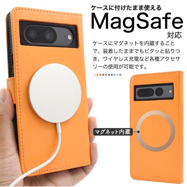 Google Pixel 8 MagSafe対応 手帳 ケース MagSafe グーグル ピクセル 8 カラーレザー手帳型ケース スマホケース ケース カバー ケース おしゃれ |  | 01