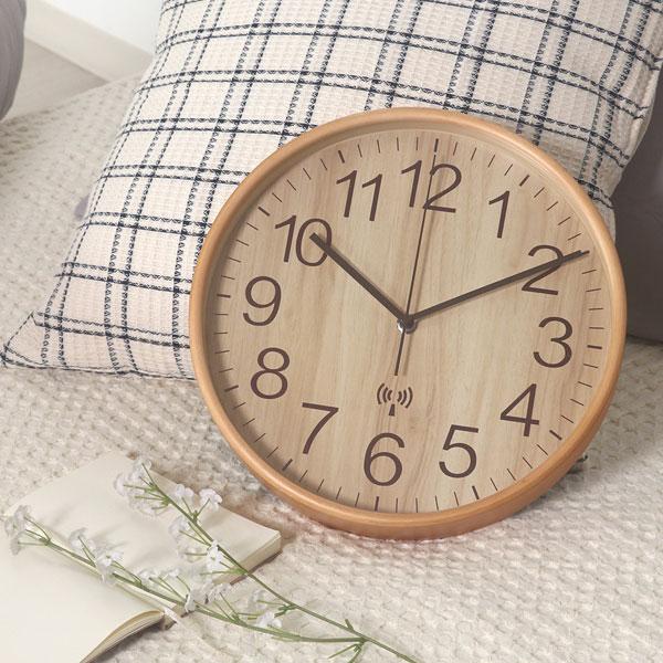 壁掛け時計 電波時計 壁掛け 掛け時計 木目調 電波式 掛時計 電波 おしゃれ 音がしない 静音 壁掛 時計 プレゼント ギフト リビング 子供部屋 寝室 送料無料 |  | 02