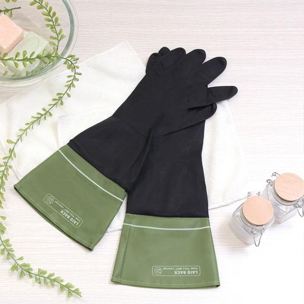 ゴム手袋 ロング ラテックスグローブ かわいい 天然ゴム おしゃれ 作業用 ロンググローブ ロングスリーブ 丈が長い 食器洗い キッチン掃除 トイレ掃除 浴室掃除 |  | 02