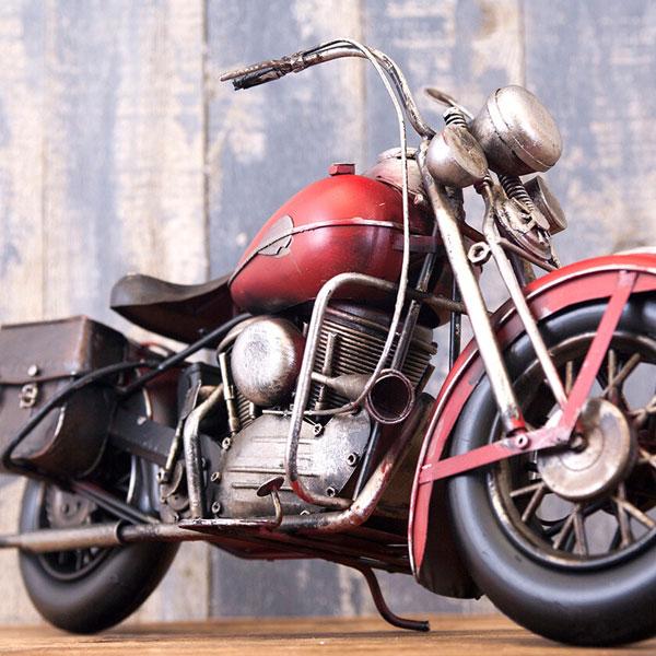 ブリキのおもちゃ Vintage Motorcycle バイク 置物 ヴィンテージ モーターサイクル オートバイ レトロ アメリカン雑貨 オブジェ インテリア レトロ ハーレー |  | 03