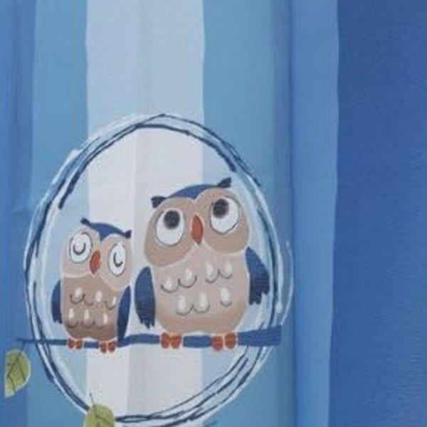 のれん 防炎加工 防炎のれん 七福ろう ブルー 82×150cm 洗面所暖簾 防炎 防炎加工 ふくろう 梟 フクロウ 縁起物 業務用 店舗用 飲食店 燃えにくい シンプル |  | 02