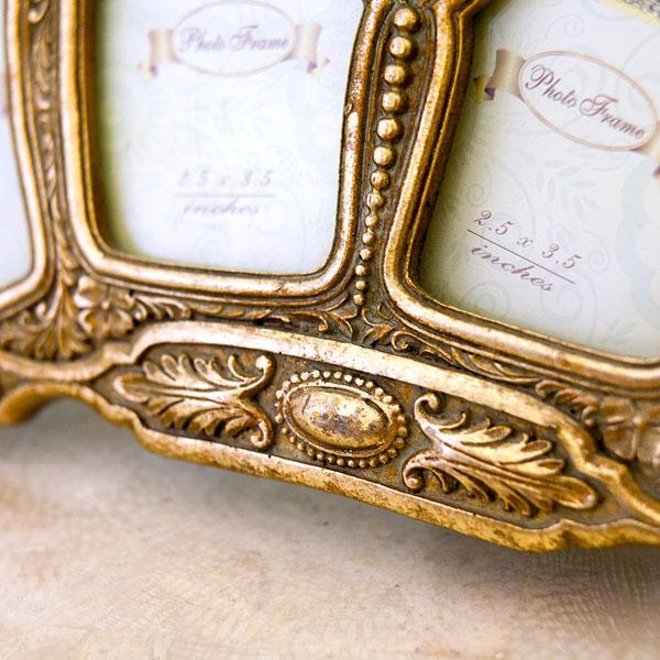 フォトフレーム 写真立て ヴィンテージ調 ファミリーフォトフレーム アンティーク調 ロイヤルサロン フォトフレーム 壁掛けフォトフレーム |  | 01