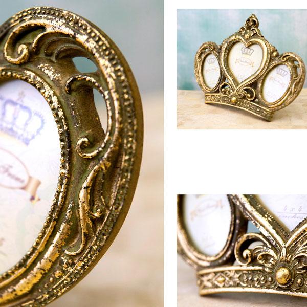 フォトフレーム 写真立て ヴィンテージ調 ファミリーフォトフレーム アンティーク調 ロイヤルサロン フォトフレーム 壁掛けフォトフレーム おしゃれ |  | 03