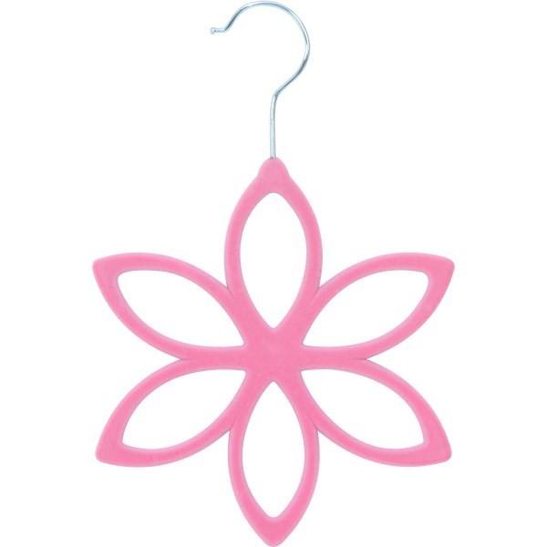 ハンガー　ノンスリップ　ジュエリーハンガー　フラワー　滑りにくいハンガー　ピンク | 