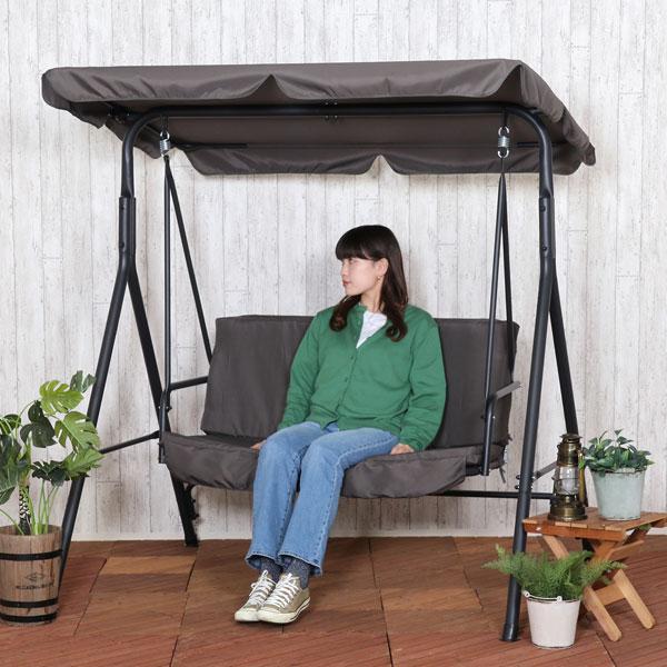 ブランコ 2P ポルド クッション付き グレー ガーデン DIY アウトドア エクステリア おしゃれ 屋外 2人乗り 遊具 ガーデンファニチャー 屋外遊具 |  | 01