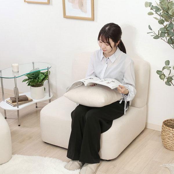 1人掛けソファ 1人掛け 家具 インテリア 家具 椅子 ソファー 座椅子 ロータイプ ローソファ Chamill 韓国インテリア おしゃれ |  | 02
