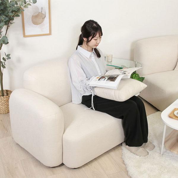1人掛けソファ 1人掛け 家具 インテリア 家具 右肘タイプ ソファー ロータイプ ローソファ Chamill 韓国インテリア おしゃれ |  | 02