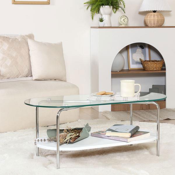 ガラスセンターテーブル ガラステーブル カフェテーブル リビングテーブル ローテーブル コレクションテーブル ガラストップ おしゃれ インテリア |  | 03