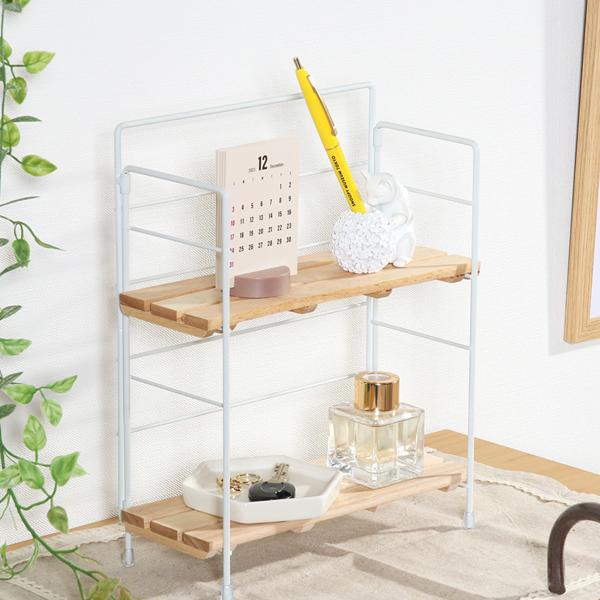 棚 ラック 2段 北欧 ディスプレイ キッチン収納 収納ラック おしゃれ スリム オープンラック 折り畳み 収納ラック フリーラック ホワイト インテリア |  | 01