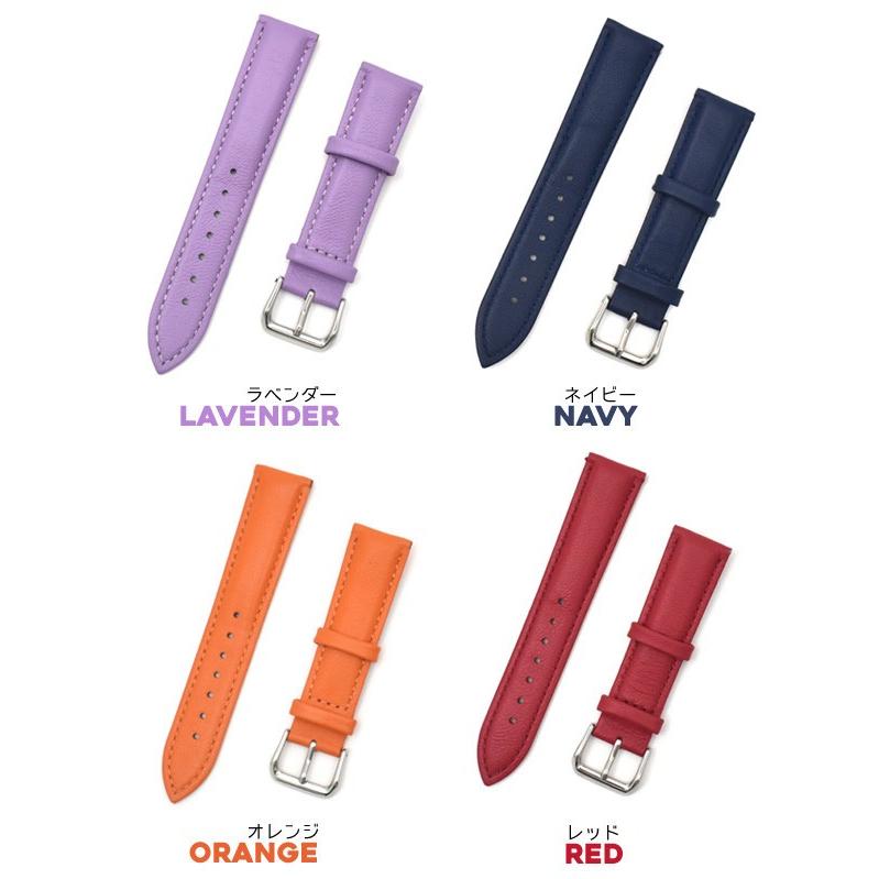 腕時計用ベルト シープスキンレザー 羊本革 20mm  時計用羊本革ベルト おしゃれ 時計 バンド |  | 02