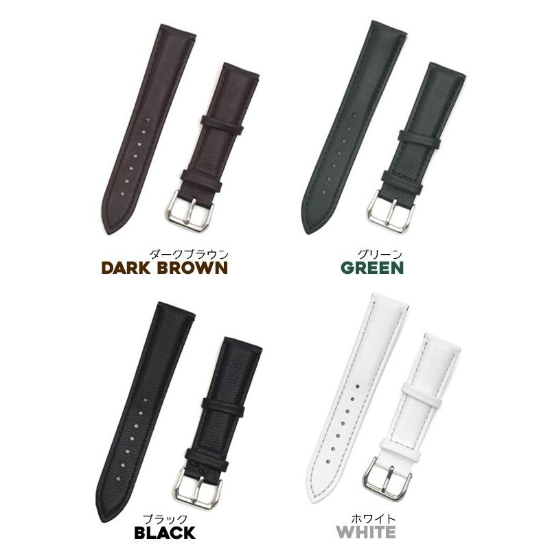 腕時計用ベルト シープスキンレザー 羊本革 20mm  時計用羊本革ベルト おしゃれ 時計 バンド |  | 03