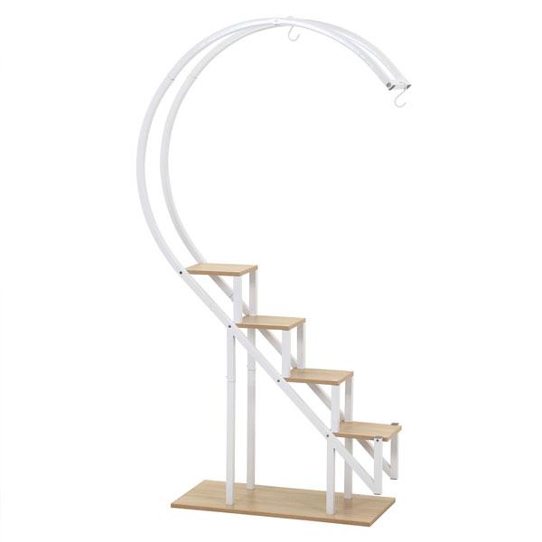 ディスプレイラック 棚 シェルフ キャビネット 本棚 おしゃれ 北欧 プランタースタンド スリム 2段 収納 オープンラック 収納棚 リビング ハート型 |  | 01