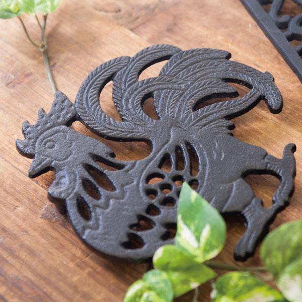 トリベット 鍋敷き アイアン ルースター ポットスタンド クラシック プランターベース 鋳物 キッチン用品 キッチン雑貨 食器 テーブルウェア インテリア雑貨 | 