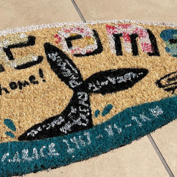 玄関マット エントランスマット 泥落とし 屋外 ドアマット エントラスマット WELCOME-WHALE おしゃれ アメリカン雑貨 ハワイアン サーフ ウェルカム |  | 01