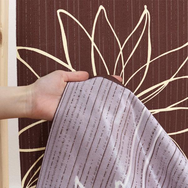 のれん ラインフラワー おしゃれ 暖簾 間仕切り カーテン 勝手口 省エネ 断熱保温 送料無料 突っ張り棒 つっぱり棒 花粉 模様替え 新生活 |  | 03