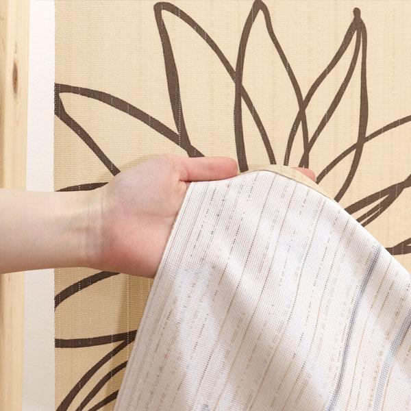 のれん ラインフラワー おしゃれ 暖簾 間仕切り カーテン 勝手口 省エネ 断熱保温 送料無料 突っ張り棒 つっぱり棒 花粉 模様替え 新生活 |  | 04