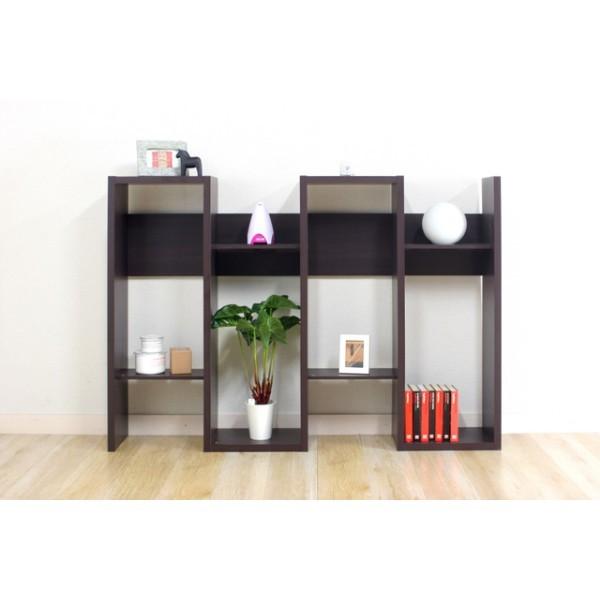 S型ラック ディスプレイラック 飾り棚 収納 ラック　棚　シェルフ　ブラウン　おしゃれ |  | 02