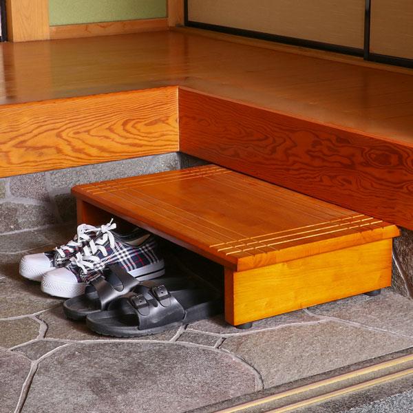 玄関台 玄関 台 踏み台 ステップ 木製 玄関ステップ 段差軽減 靴 昇降台 足場 補助具 昇降補助 介護 軽量 転倒防止 歩行支援用具 介護用品 ペット用品 | 