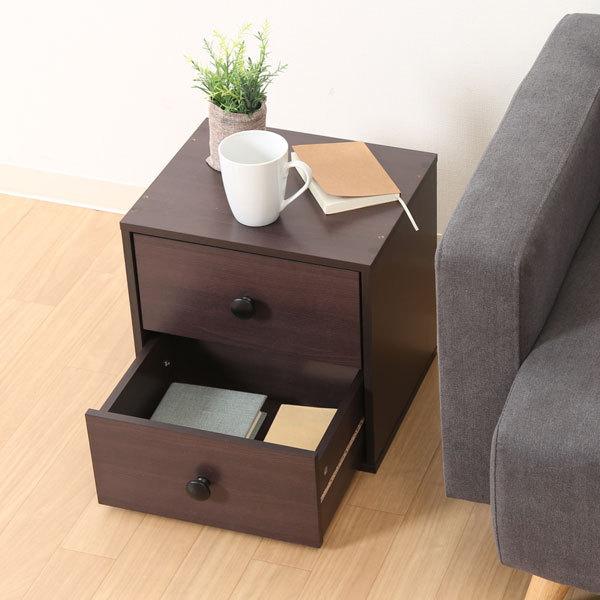 扉付ボックス ボックス収納 シェルフ ラック カラーボックス キューブボックス 2段 ユニットボックス 収納ボックス おしゃれ | 