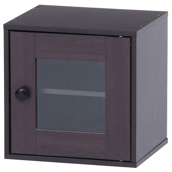 ガラス扉付 キューブボックス ボックス収納 シェルフ ラック カラーボックス 2段 ユニットボックス 収納ボックス おしゃれ 新生活 |  | 01